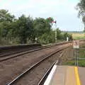 Looking back up the line towards Norwich, The Humpty Dumpty Beer Festival, Reedham, Norfolk - 22nd July 2017