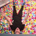 Dom flails about in the ball pool, A SwiftKey Innovation Week, Paddington, London - 27th July 2017