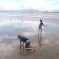 Fred kneels down in the shallow water, The Annascaul 10k Run, Abha na Scáil, Kerry, Ireland - 5th August 2017