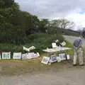 An old dude sells pictures by the path, The Annascaul 10k Run, Abha na Scáil, Kerry, Ireland - 5th August 2017