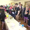 The buffet is crowded, The Annascaul 10k Run, Abha na Scáil, Kerry, Ireland - 5th August 2017