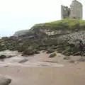 A wet Minard Castle, wrecked by Cromwell's army, Minard Beach and Ceol Agus Craic, Lios Póil, Kerry - 6th August 2017