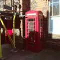 The K6 phonebox by the Town Hall is looking jaded, A Walk Around Eye, and the Return of Red Tent, Suffolk and London - 25th February 2018