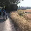 Gaz stops to admire the view on the way to Redgrave, The BSCC Rides to Star Wing Beer Festival, Redgrave, Suffolk - 12th July 2018