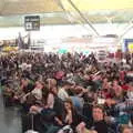 More massed half-term throngs at Stansted, A Trip to Da Gorls, Monkstown Farm, County Dublin, Ireland - 4th August 2018