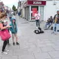 Some good busking on the street, A Trip to Da Gorls, Monkstown Farm, County Dublin, Ireland - 4th August 2018