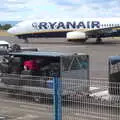 Our plane rocks up, The Château Comtal, Lastours and the Journey Home, Carcassonne, Aude, France - 14th August 2018