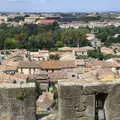 A view over the city walls, The Château Comtal, Lastours and the Journey Home, Carcassonne, Aude, France - 14th August 2018