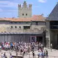 There's a massive queue for tickets, The Château Comtal, Lastours and the Journey Home, Carcassonne, Aude, France - 14th August 2018