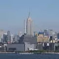 Empire State in the distance, The Liberty Cruise and One World Trade Center, New York, United States - 23rd October 2018