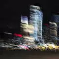 A picture in lights of Manhattan at night, The Liberty Cruise and One World Trade Center, New York, United States - 23rd October 2018