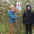 The boys look worried, Pumpkin Picking at Alstede Farm, Chester, Morris County, New Jersey - 24th October 2018