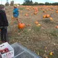 We arrive at the pumpkin field, Pumpkin Picking at Alstede Farm, Chester, Morris County, New Jersey - 24th October 2018