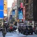 Crosswalk near 7th Avenue, Times Square, USS Intrepid and the High Line, Manhattan, New York - 25th October 2018