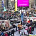 Streams of traffic and crowds on Broadway, Times Square, USS Intrepid and the High Line, Manhattan, New York - 25th October 2018