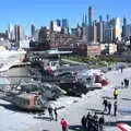 A collection of aircraft on the deck, Times Square, USS Intrepid and the High Line, Manhattan, New York - 25th October 2018