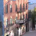 A graffiti-strewn body-work shop, Times Square, USS Intrepid and the High Line, Manhattan, New York - 25th October 2018