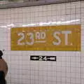 Nice tiled sign at 23rd Street Subway station, Times Square, USS Intrepid and the High Line, Manhattan, New York - 25th October 2018