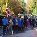 There's a general milling about in the autumn sun, The Remembrance Sunday Parade, Eye, Suffolk - 11th November 2018