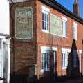 Old Lacons pub signs on a wall, The Remembrance Sunday Parade, Eye, Suffolk - 11th November 2018