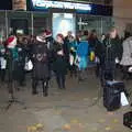 The choir assembles outside Carphone Warehouse, Norwich Lights and Isobel Sings, Norwich, Norfolk - 15th November 2018