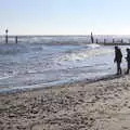 The boys on the beach, Sunset at the Beach, Southwold, Suffolk - 18th November 2018