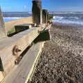 A groyne on the beach, Sunset at the Beach, Southwold, Suffolk - 18th November 2018