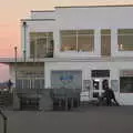 The pier building in the dusk, Sunset at the Beach, Southwold, Suffolk - 18th November 2018