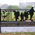 There's a World War One memorial bench on the Rec, A Christmas Market, New Milton, Hampshire - 24th November 2018