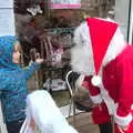 Harry meets a Santa Claus, A Christmas Market, New Milton, Hampshire - 24th November 2018