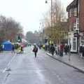 Looking back down Station Road, A Christmas Market, New Milton, Hampshire - 24th November 2018