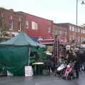 More run-down buildings above the streets, A Christmas Market, New Milton, Hampshire - 24th November 2018