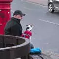 One man and his dog, A Spot of Christmas Shopping, Norwich, Norfolk - 16th December 2018