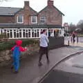 We walk over for breakfast, Christmas at Grandma J's, Spreyton, Devon - 25th December 2018