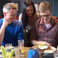 The world's largest Croque Madame is inspected, The SwiftKey Reunion Brunch, Regent Street, Cambridge - 12th January 2019