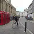 The four K6 phoneboxes and a bit of Great St. Mary, The SwiftKey Reunion Brunch, Regent Street, Cambridge - 12th January 2019