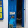 Harry watches a little theatrical peep-hole thing, The Caves of Nerja, and Frigiliana, Andalusia, Spain - 18th April 2019