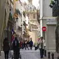 Back on the lanes, looking up to the cathedral, A Walk up a Hill, Paella on the Beach and Granada, Andalusia, Spain - 19th April 2018