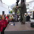 A TV presenter does her thing, An Easter Parade, Nerja, Andalusia, Spain - 21st April 2019