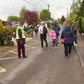 The traffic marshall keeps an eye on things, A St. George's Day Parade, Dickleburgh, Norfolk - 28th April 2019