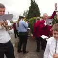 Nosher and Fred, who's on flute, A St. George's Day Parade, Dickleburgh, Norfolk - 28th April 2019