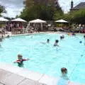 Harry and Fred paddle around the freezing Lido, Chagford Lido and a Trip to Parke, Bovey Tracey, Devon - 25th May 2019