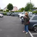 Mother looks worried in the car park at Bovey, The Tom Cobley and a Return to Haytor, Bovey Tracey, Devon - 27th May 2019