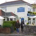 Grandma J and Isobel outside Brookside Café, The Tom Cobley and a Return to Haytor, Bovey Tracey, Devon - 27th May 2019