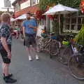 Gaz and The Boy Phil outside the Redgrave Cross Keys, The BSCC at Redgrave and Railway Graffiti, Suffolk and London - 7th August 2019