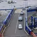 Some latecomers drive onto the ferry, The Summer Trip to Ireland, Monkstown, Co. Dublin, Ireland - 9th August 2019