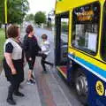 Piling off the bus at Monkstown, Jimmy and Catherina's, Ballsbridge, Dublin - 10th August 2019