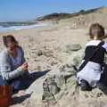 Isobel and Fred look for fossils, A Trip to the South Coast, Highcliffe, Dorset - 20th September 2019
