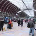 People mill around at Paddington, A Small Transport Miscellany, London - 7th January 2020