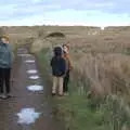 The gang pause for a bit, To See the Seals, Horsey Gap, Norfolk - 10th January 2020